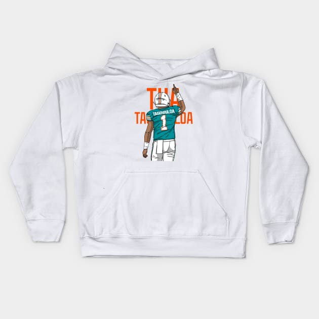 Tua Tagovailoa Kids Hoodie by mia_me